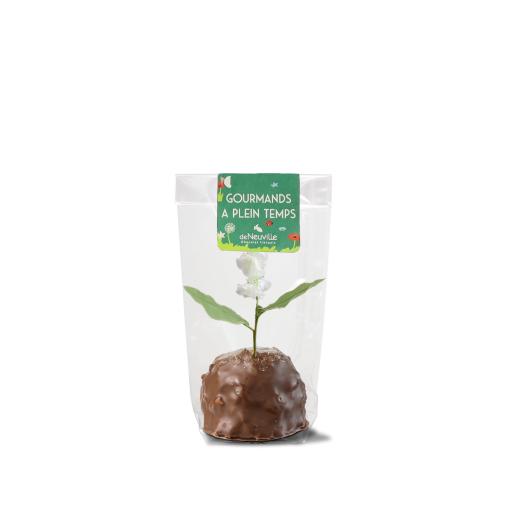 Bouchée 1er mai chocolat lait et son muguet Bouchée 1er mai chocolat lait et son muguet