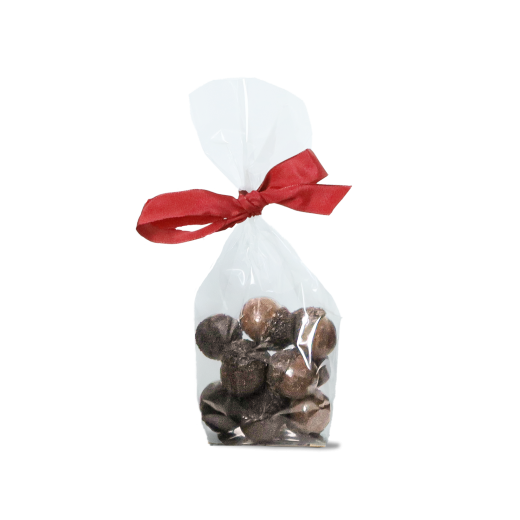 Petit sachet de glands en chocolat