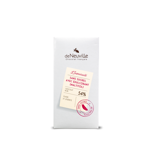 Tablette noir 54% Sans sucres Tablette noir 54% Sans sucres