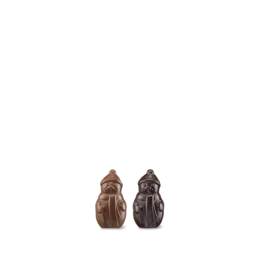 Bonhommes de neige praliné - lait et noir