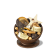 Coupe garnie en chocolat au lait