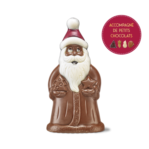 Père Noël et son étoile - chocolat lait