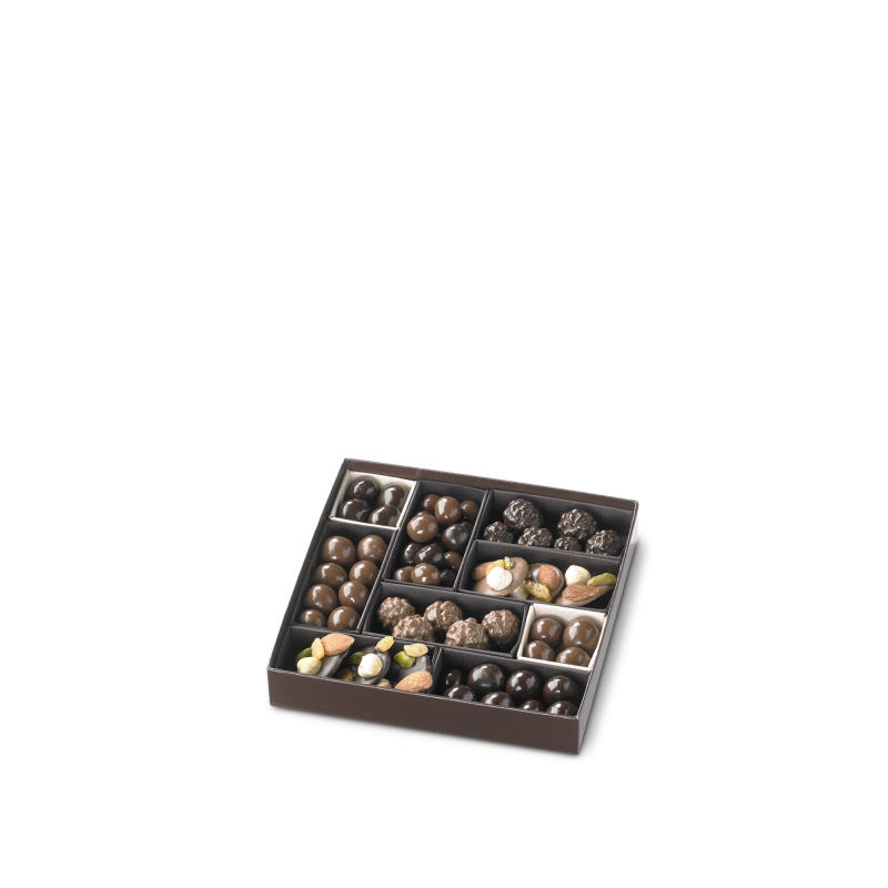 Coffret de Chocolats - Boîte de 36 Carrés de Chocolat Blanc à la Vanille à  Déguster ou