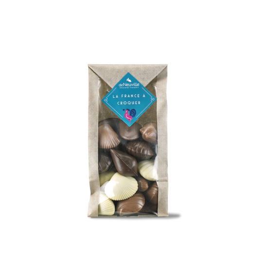 Grand sachet de fruits de mer en chocolat