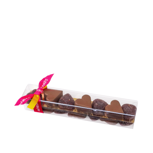 Réglette de chocolats et pâtes de fruits