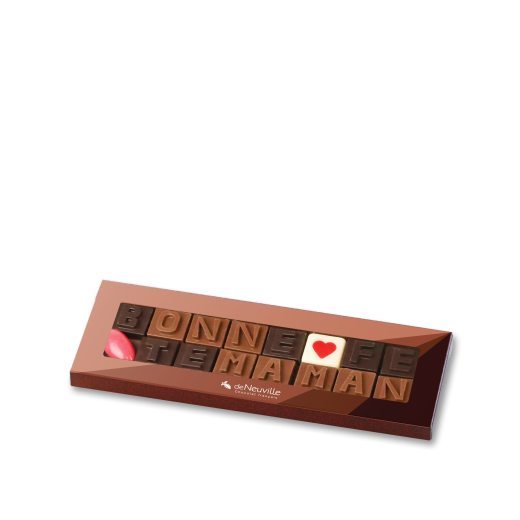 Message chocolat - "Bonne fête maman"
