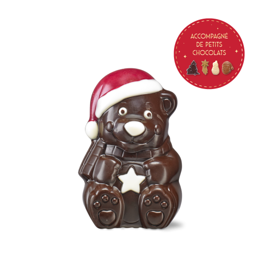 Ourson de Noël - chocolat noir