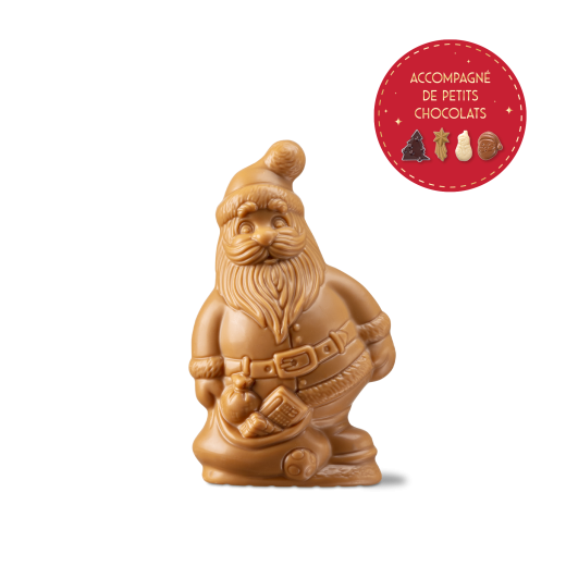 Père Noël et sa hotte - chocolat blond