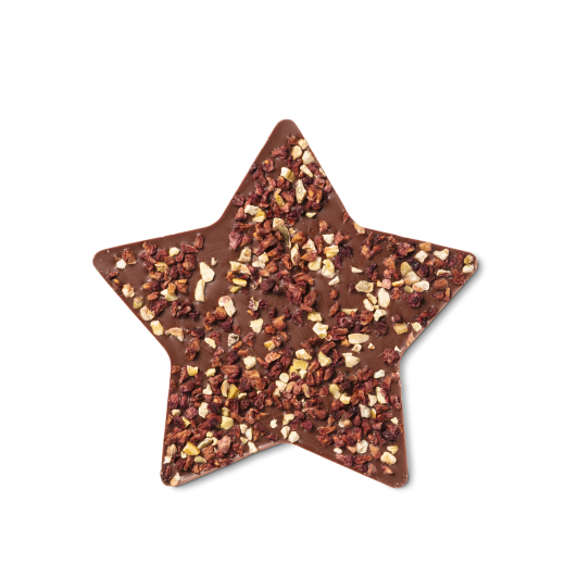 Grand mendiant étoile - chocolat au lait