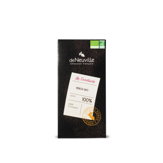 Tablette Bio cacao 100% Pérou