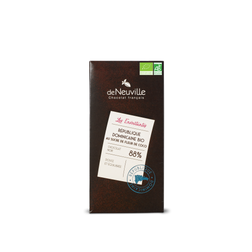 Chocolat noir BIO 88% République Dominicaine