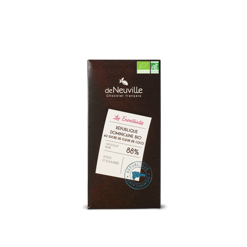 Chocolat noir BIO 88% République Dominicaine Chocolat noir BIO 88% République Dominicaine