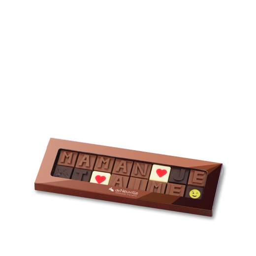 Message chocolat - "Maman je t'aime"