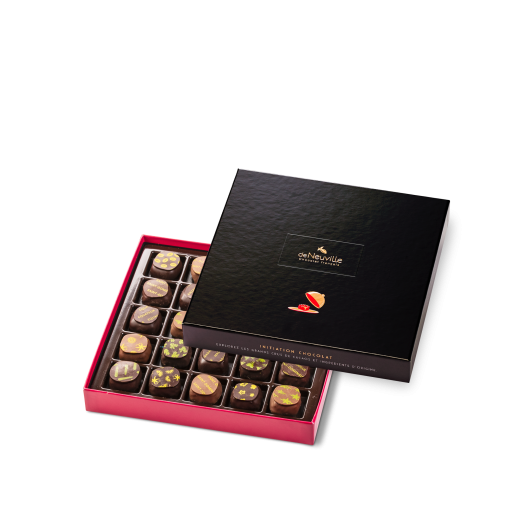 Coffret Initiation 25 ganaches noirs et lait