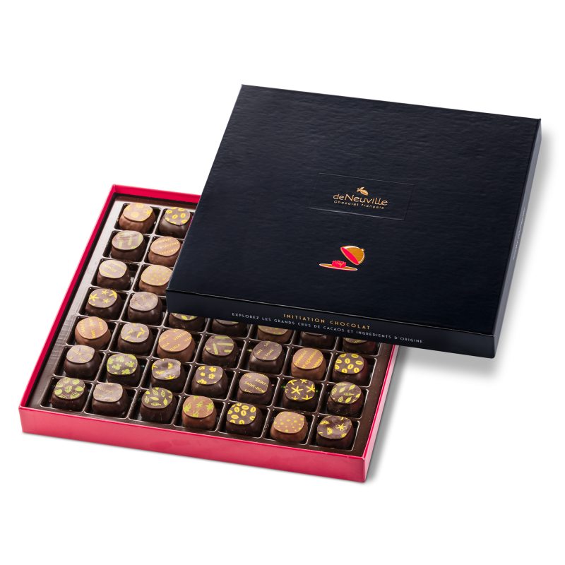 Coffret Initiation 49 ganaches noirs et lait
