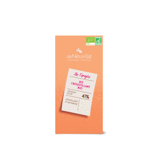 Tablette Bio lait 41% Riz croustillant