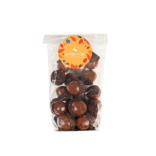 Le sachet de glands en chocolat