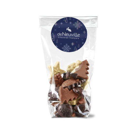 Sachet de petits chocolats de Noël