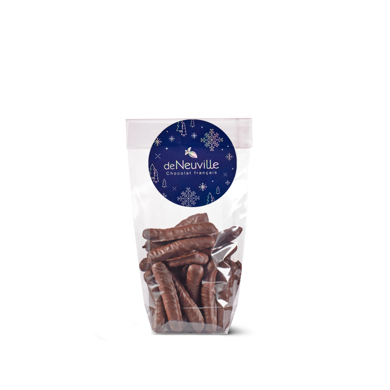 Sachet de citronnettes au chocolat noir Sachet de citronnettes au chocolat noir