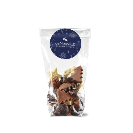 Sachet de petits chocolats de Noël Sachet de petits chocolats de Noël