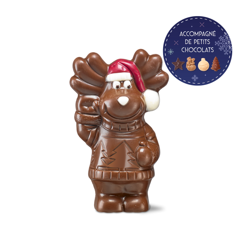 Renne de Noël au chocolat au lait Renne de Noël au chocolat au lait