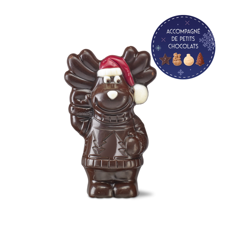 Renne de Noël au chocolat noir Renne de Noël au chocolat noir