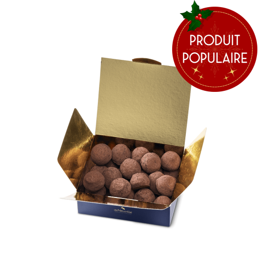 Coffret de truffes chocolat noir
