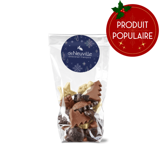 Sachet de petits chocolats de Noël