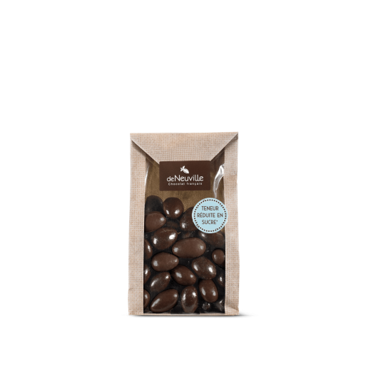 Sachet d'amandes au chocolat noir