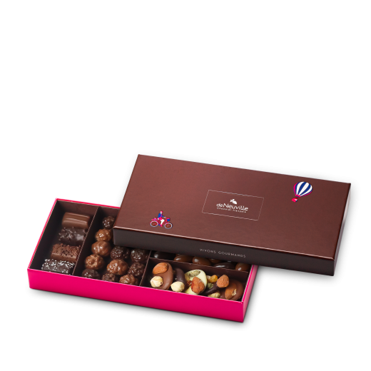 Petit coffret de chocolats français