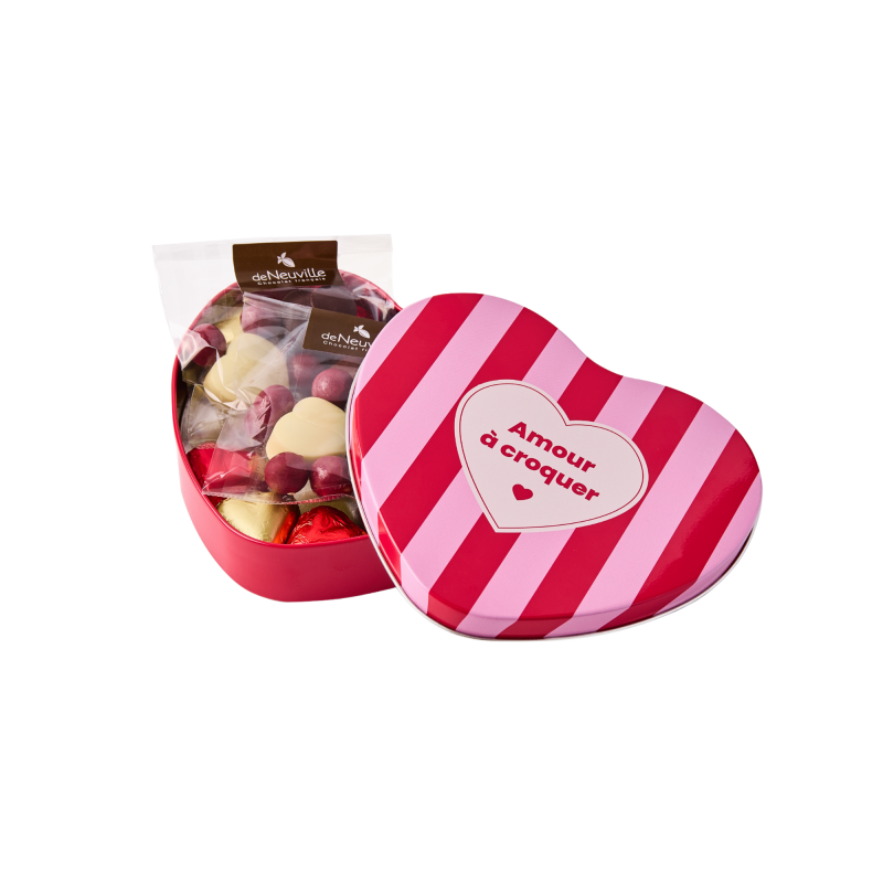 Coffret cœur en métal