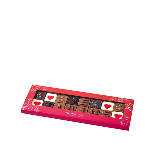 Message chocolat - Je t'aime