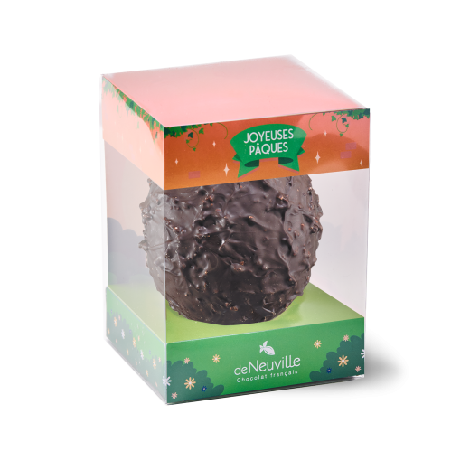 L'œuf rocher - chocolat noir L'œuf rocher - chocolat noir