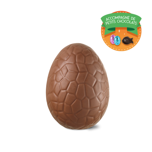 L'œuf de Pâques de 12cm - chocolat au lait