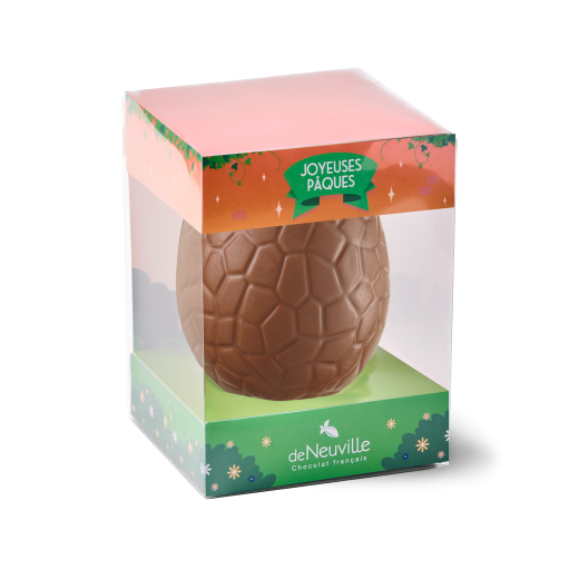 L'œuf de Pâques de 12cm - chocolat au lait L'œuf de Pâques de 12cm - chocolat au lait