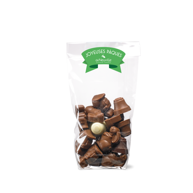 Sachet lapins et clochettes de Pâques