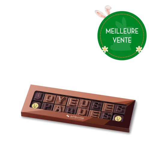 Message chocolat - Joyeuses Pâques