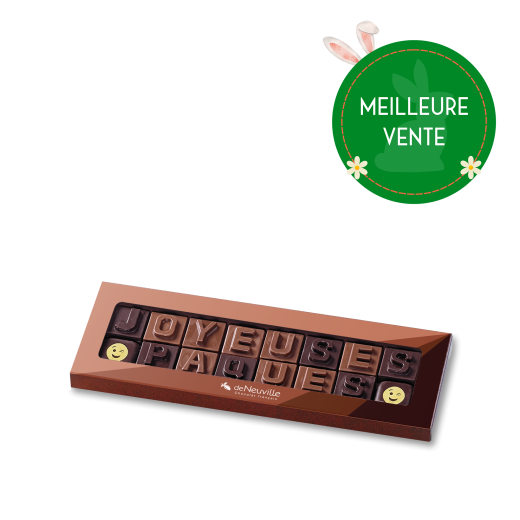 Message chocolat - Joyeuses Pâques