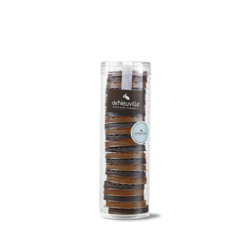 Sachet de palets au chocolat noir et lait