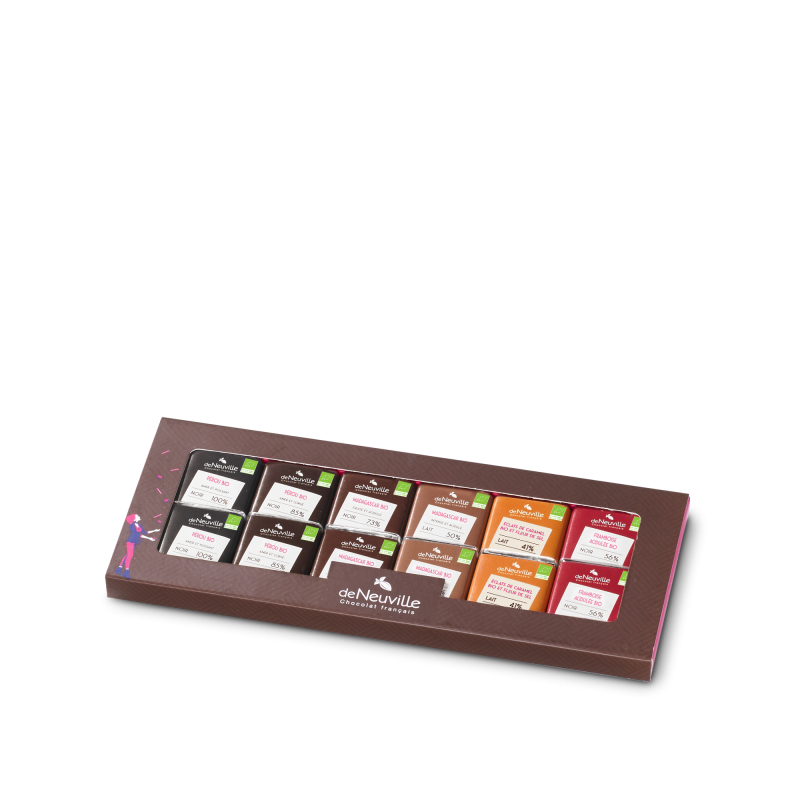 Coffret 24 carrés Dégustation bio - EMEIS Coffret 24 carrés Dégustation bio - EMEIS