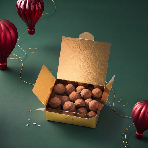 Coffret de truffes chocolat noir