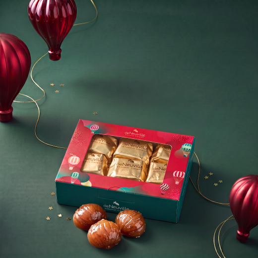 Coffret de 9 marrons glacés de Naples
