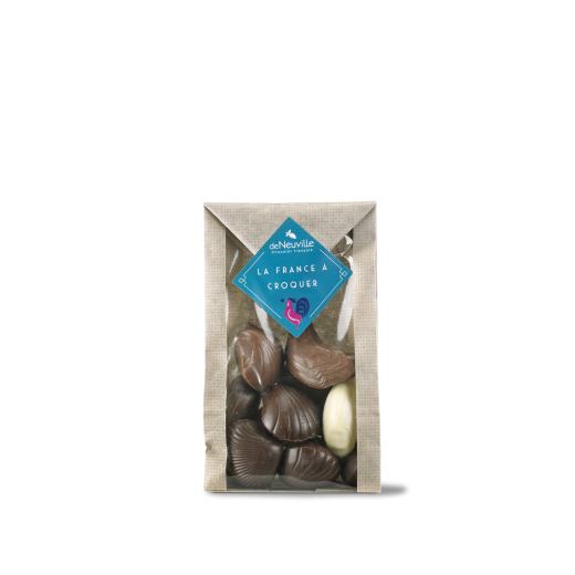 Petit sachet de fruits de mer en chocolat