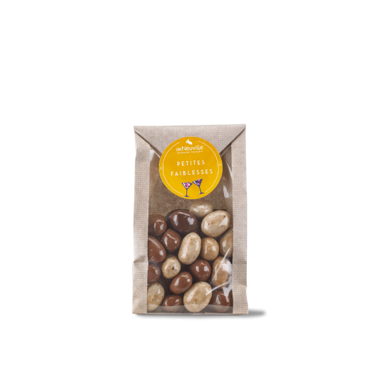 Petit sachet d'amandes enrobées de gianduja