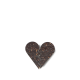 Cœur croquant en chocolat noir