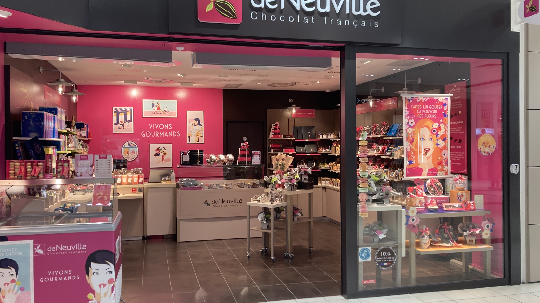 Vitrine de noel - Chocolats DeNeuville