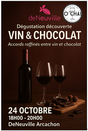 Découverte accords raffinés entre vins &chocolats !