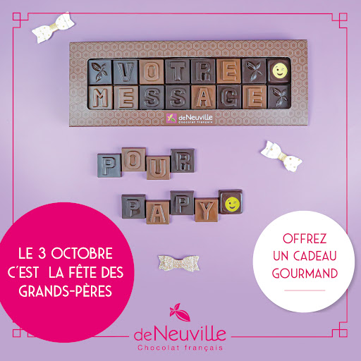 Dimanche 3 Octobre c'est la fête des Grands Pères 🥳🍫.