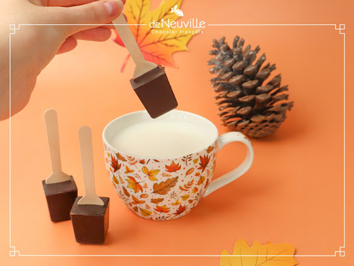 Un véritable chocolat chaud chocolat lait ou noir