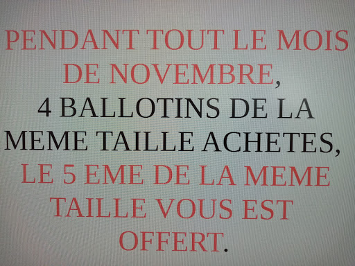 Promotion ballotins du 30/10 au 30/11